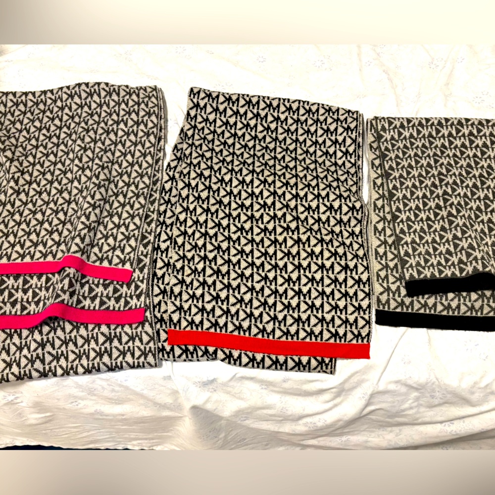 Stylish Patterned Scarves with Bold Accents